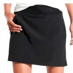 Athletca Solid Black Soho Skort Women Polyester Spandex NWOT 12
